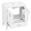 Meuble-lavabo cannelé élégant 30 po avec lavabo en céramique-1379325278