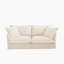 Canapé confortable à 2 places pour le salon avec housse amovible, coussin rembourré et design moderne et intemporel