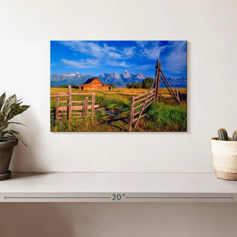 Alvord Tetons Rustic Barn, 8" H x 12" W