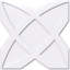 Médaillon de plafond contemporain en PVC de qualité architecturale Titus-36075448