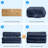 Convertible Corduroy Floor Sofa Bed, Adjustable Sleeper Lounge Couch, Multi-Functional Fold Out Chaise for Living Room & Guest Room-1149899394