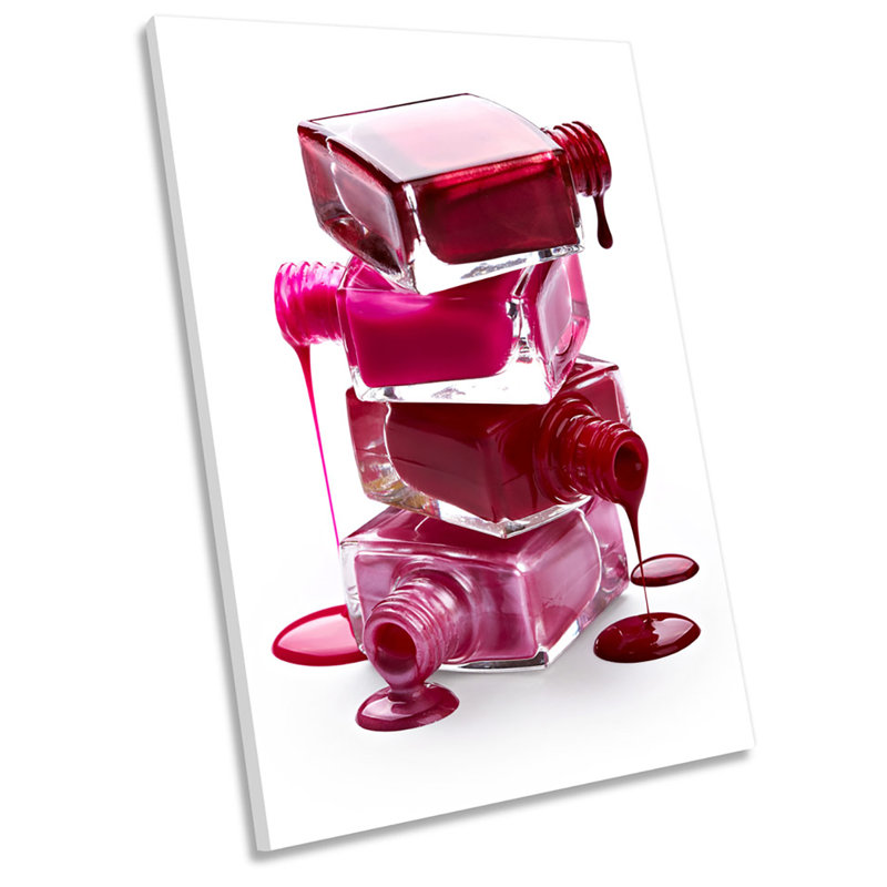 Nail Polish Bottles Fashion - Wrapped Canvas Print, 137.2cm H x 91.4cm W