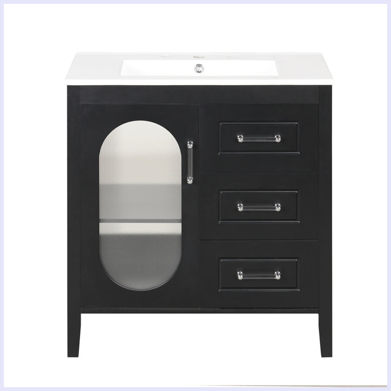 Modern Bathroom Vanity with Sink and Drawers