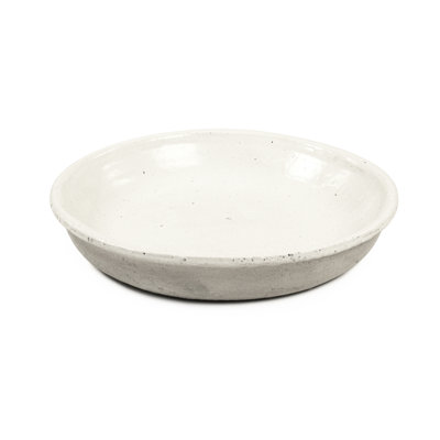 Assiette blanche Manistee patinée: petite