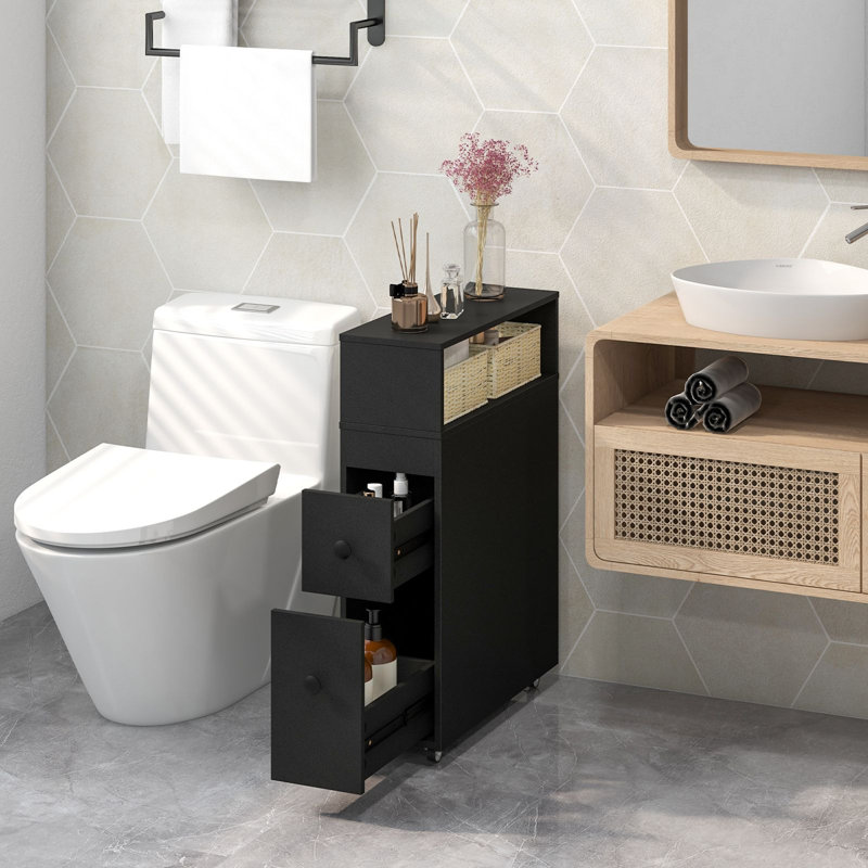 Bathroom Cabinet, Matte Black