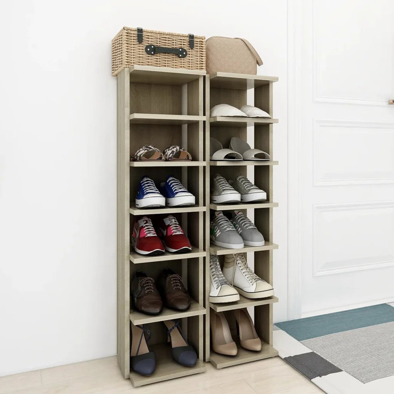 Shoe Storage, 102 cm H x 54 cm W x 27 cm D, Sonoma Oak