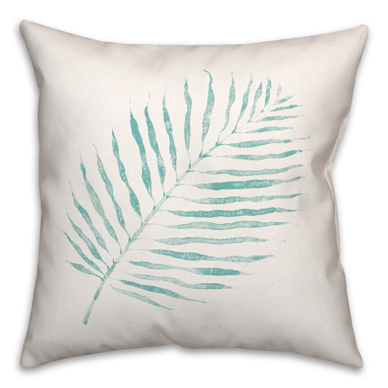  Housse et insert de coussin carré aquarelle, Bleu sarcelle