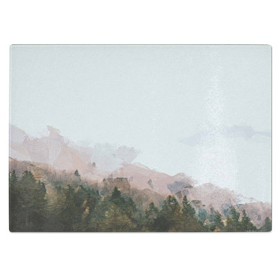 Tempered Glass Covered with Fog Chopping Board
