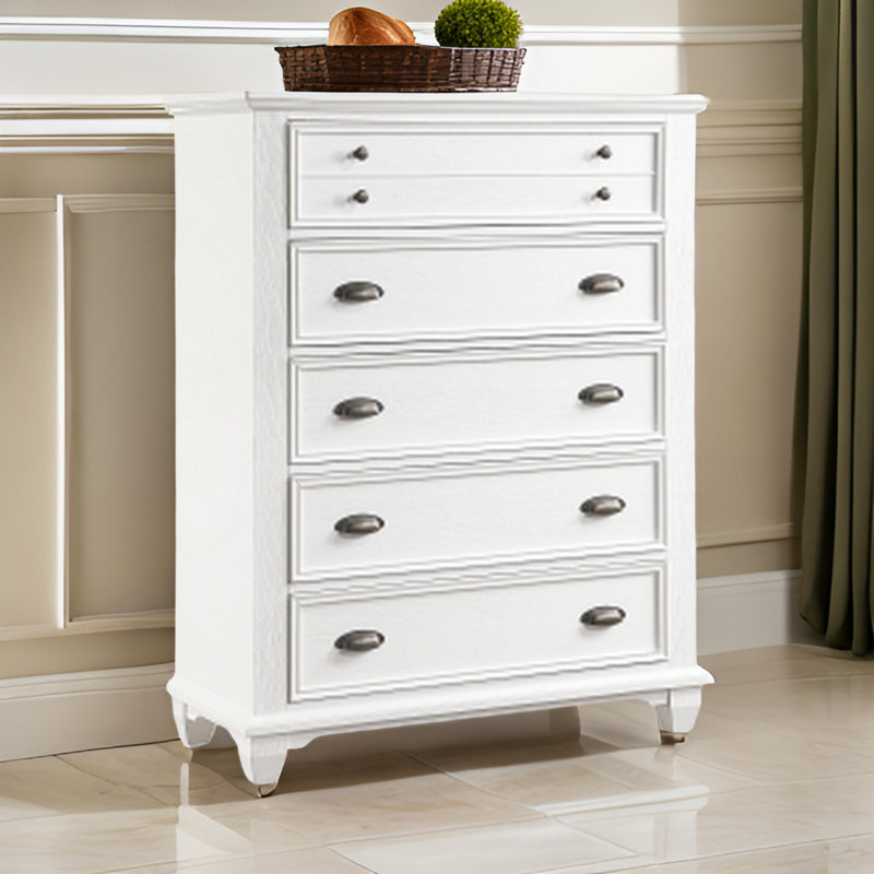 Commode haute à 5 tiroirs Lyni
