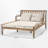 52.73" Acacia Wood Outdoor Patio Daybed-22131028