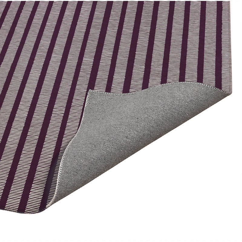 Tapis de cuisine Comb Row, Rectangle 2' x 3', Eggplant Striped