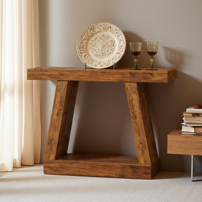 Rustic Sofa Table,Dual-Tier Entryway Table,Console Table,Side Table