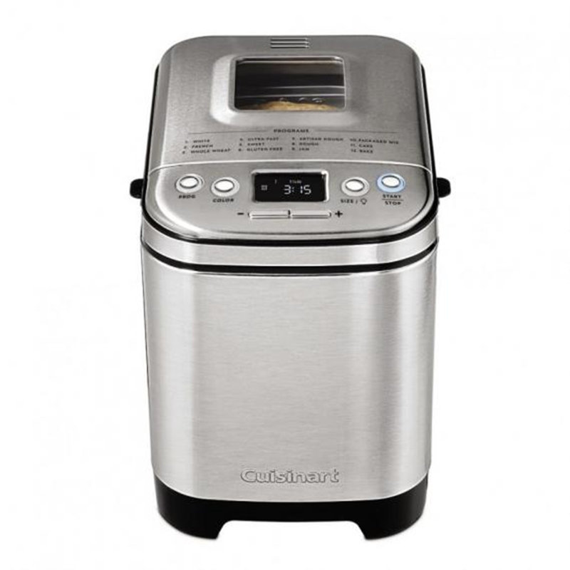 Cuisinart Bread Maker Machine, Compact and Automatic, Customizable Settings, Up to 2lb Loaves
