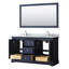 Ensemble de meuble-lavabo double 60 "avec miroir Avery-97812926-97812921