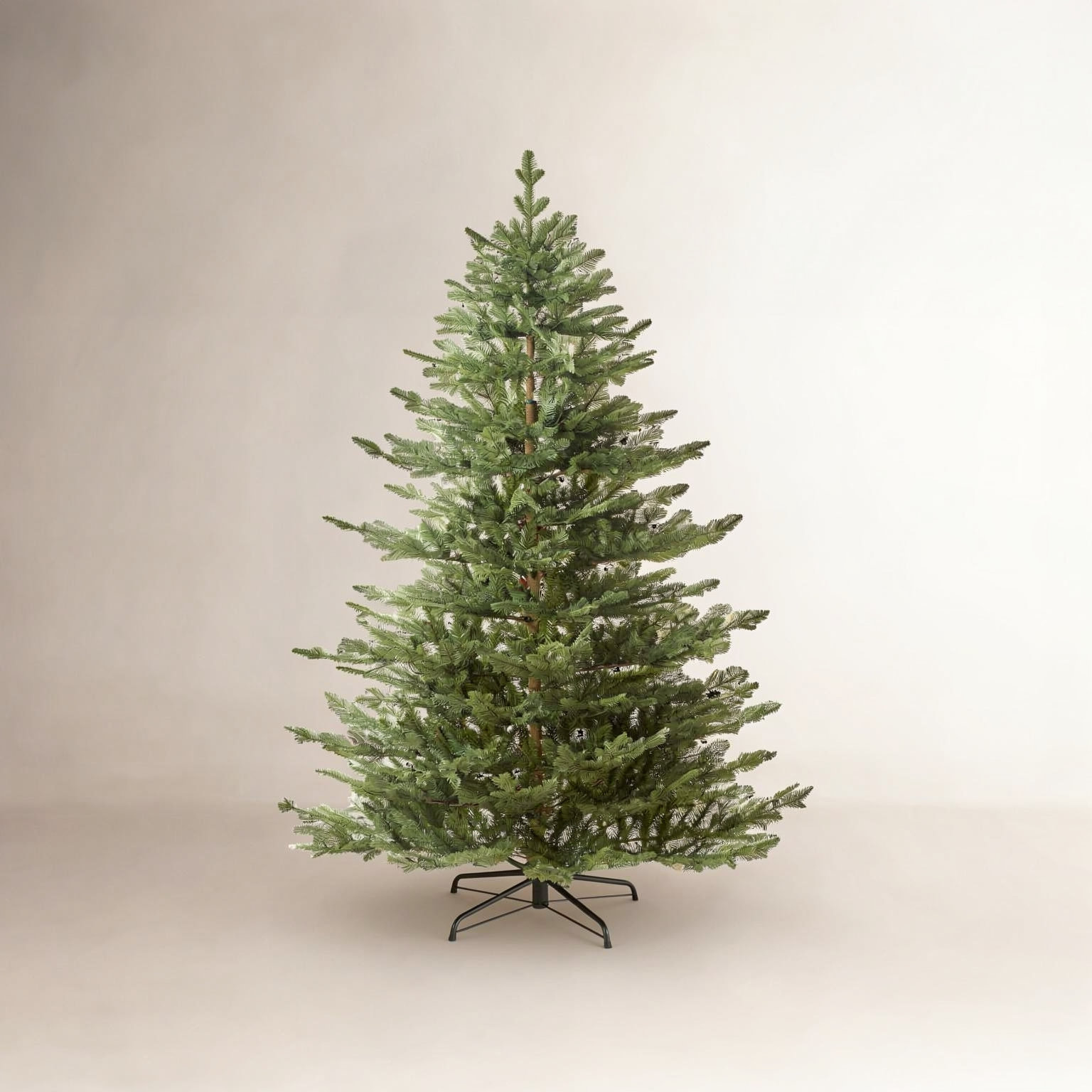 Cashmere Flocked Pre-Lit Fir Christmas Tree, 6ft, Not Pre-Lit