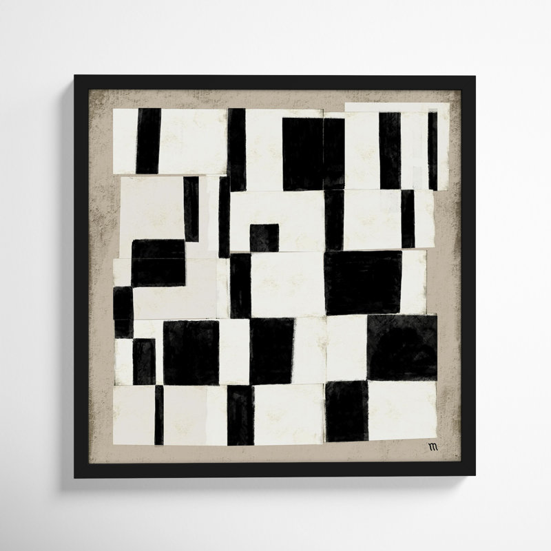 Quantic Game Board by Studio M - Picture Frame Painting, 24" H x 24" W x 1.25" D, Black Framed