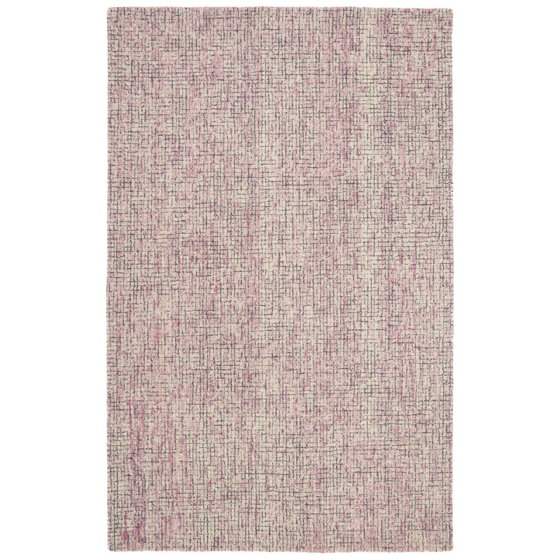 Cervantes Hand Tufted Wool Solid Color Rug, Rectangle 6' x 9'
