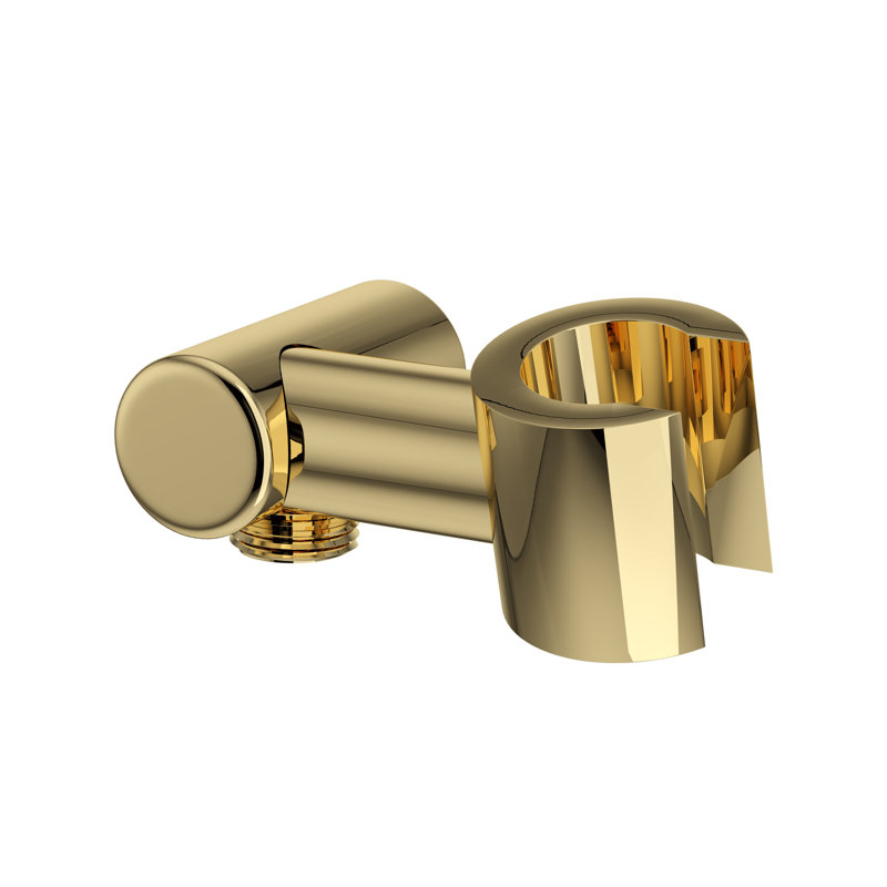 Handshower Outlet With Holder, Unlacquered Brass