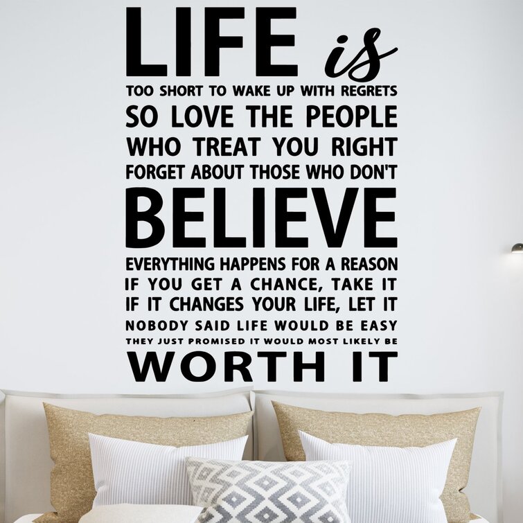 Text & Numbers Wall Decal