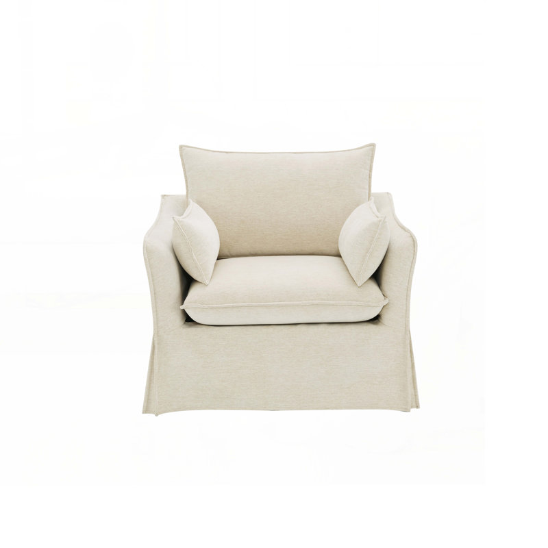 Chaise en lin Shane avec 2 coussins