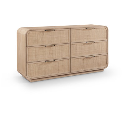Commode en bois de canne massif et naturel Windsor