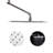 Rain Shower Head With Shower Arm  (12 Inch Square)