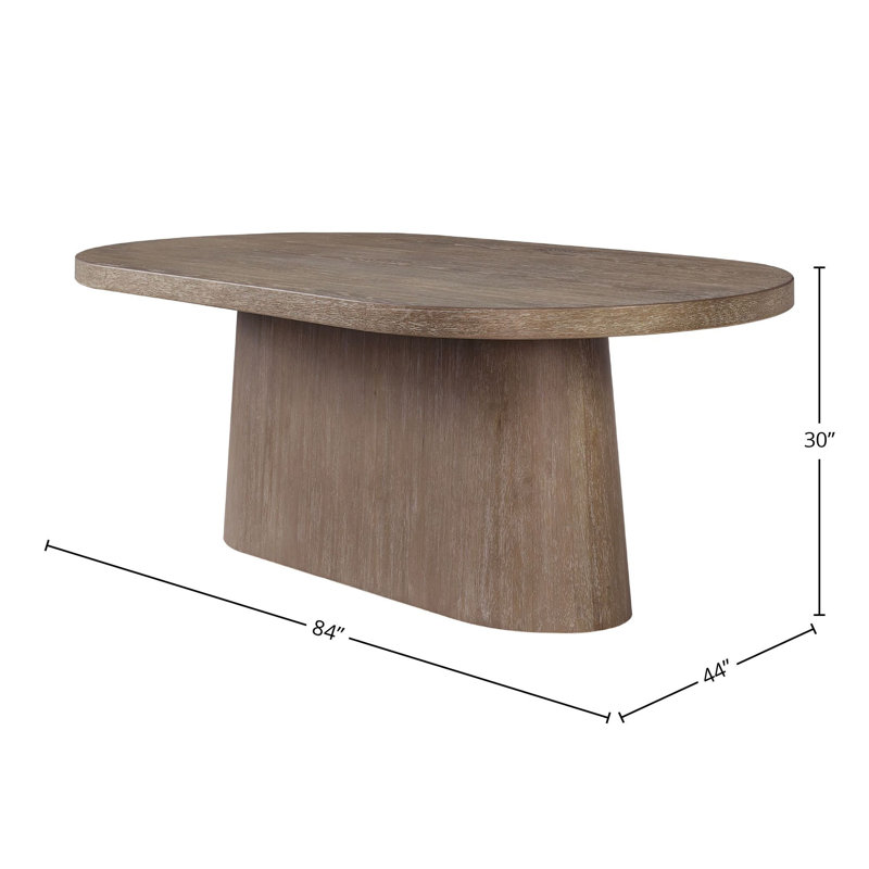 Marielle Wood Furniture Dining Collection – 6-Person Dining Set, Oak Veneer, Cocoa Finish, Beige Wood