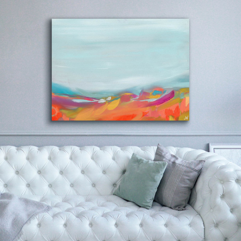 «Aqua Sky» par Jenny Westenhofer, H 40 po x l 54 po x P 1,5 po