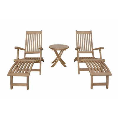 Outdoor Teak Chaise Lounge
