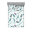 Bleu sarcelle pâle / motif floral bleu cadet