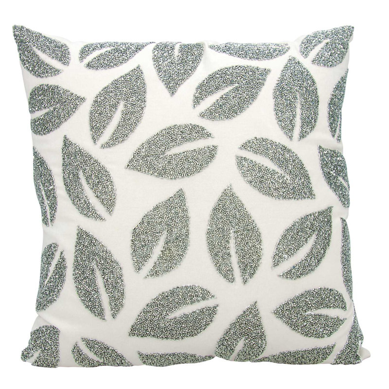 Coussin 100% coton Micheal Amini, argent
