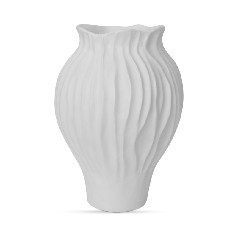 Adria 18In Vessel White, 18" H x 13" W x 13" D
