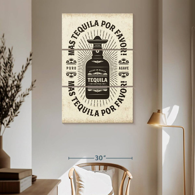 Yarlin Tequila, 65" H x 42" W
