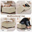 Repose-pieds de rangement carré capitonné de 29,5 po de largeur-1248905036