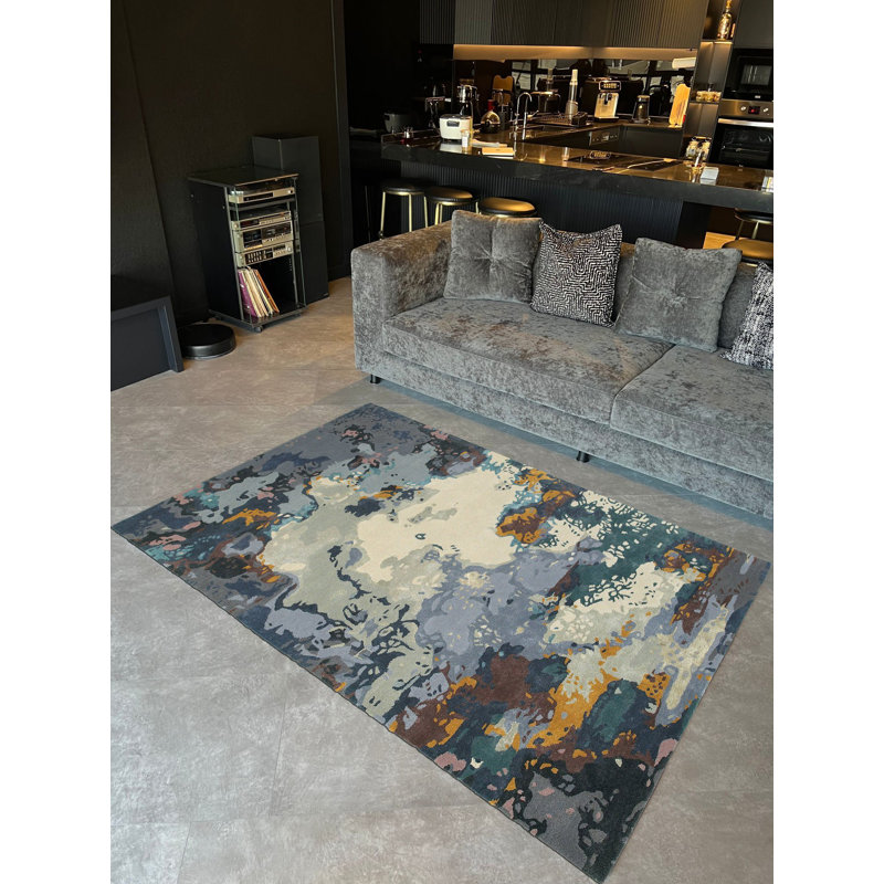 Tapis tissé Marbré, Rectangle 3 pi 9 po x 4 pi 11 po