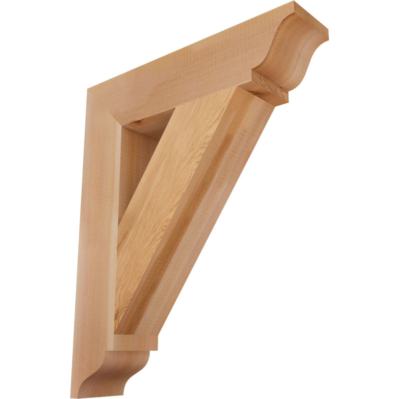 Support traditionnel, H 22 po x l 3,5 po x P 18 po, Cèdre rouge de l'Ouest (lisse)