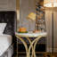 Table d'appoint, table de bout ronde pour le salon