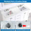 Plateau de meuble-lavabo double 61 po avec lavabo 61 po