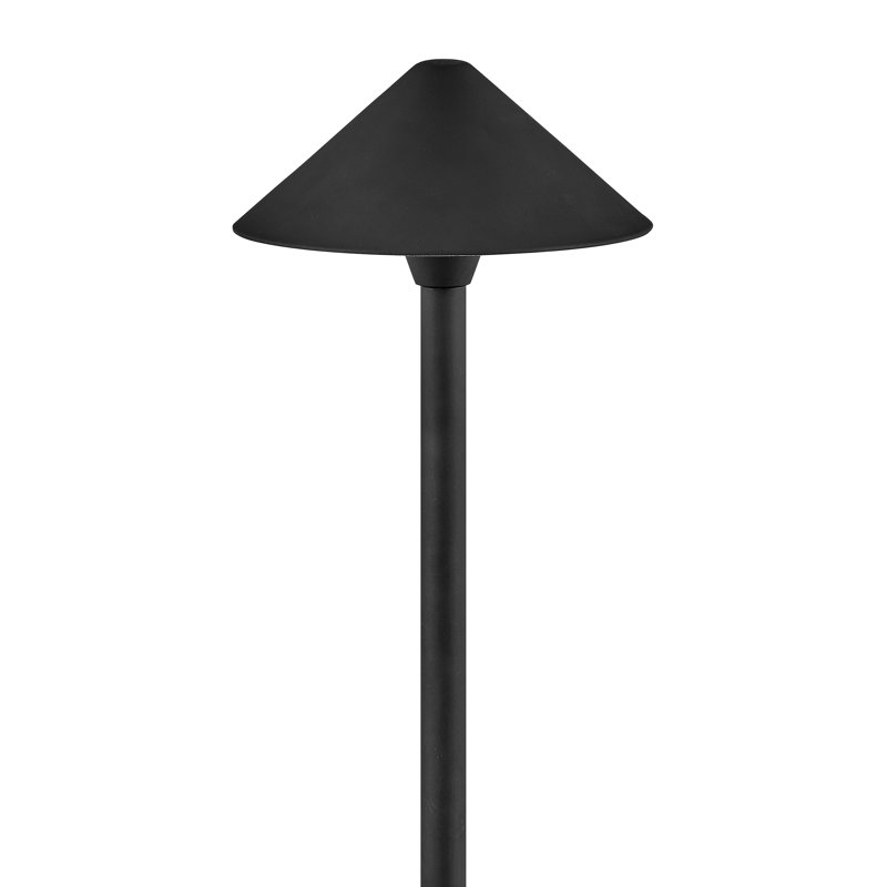 Low Voltage Pathway Light, Black, 16" H x 8" W x 8" D