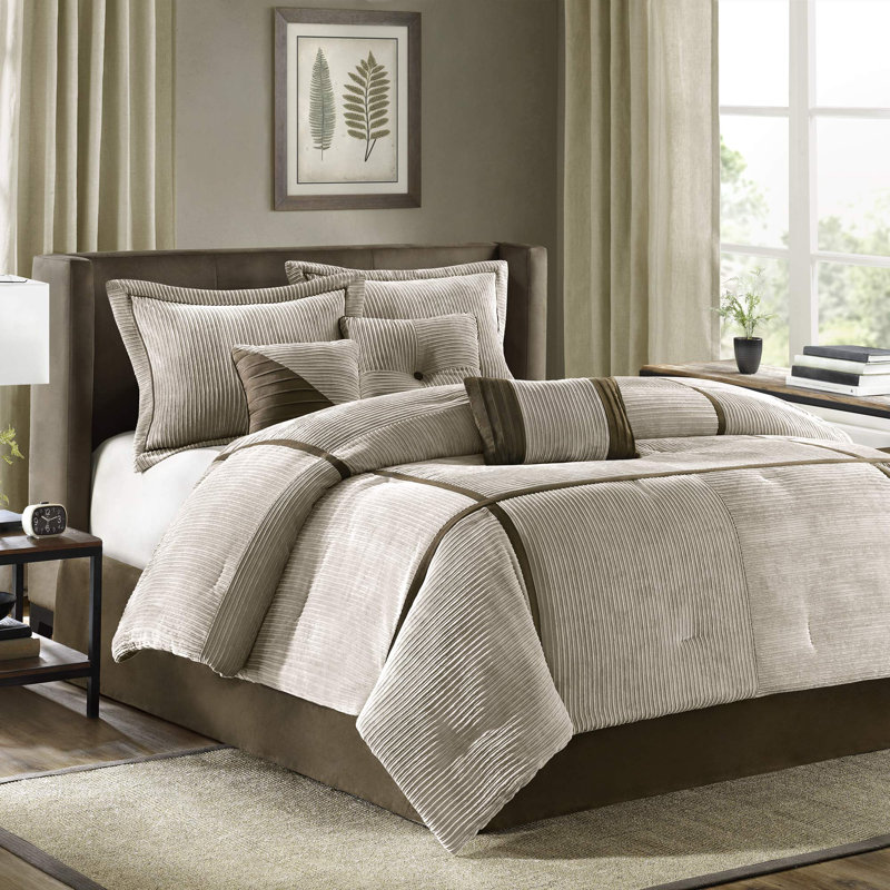 Dallas 7 Piece Comforter Set, Queen Comforter + 7 Additional Pieces