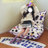 Wave Point Purple Parrot Bean Bag Chair