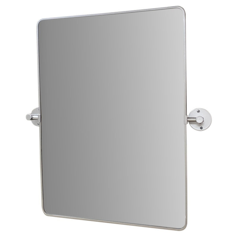 Hunsicker Metal Rectangle Mirror, Silver