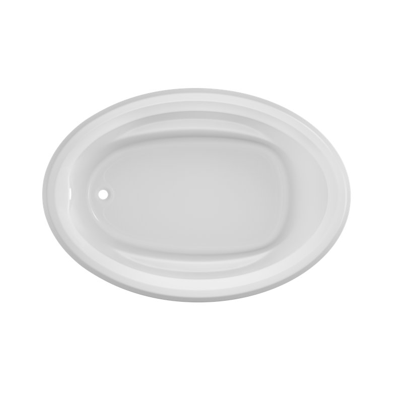 Signature® 60" x 42" Drop In Bathtub, White, Left, No