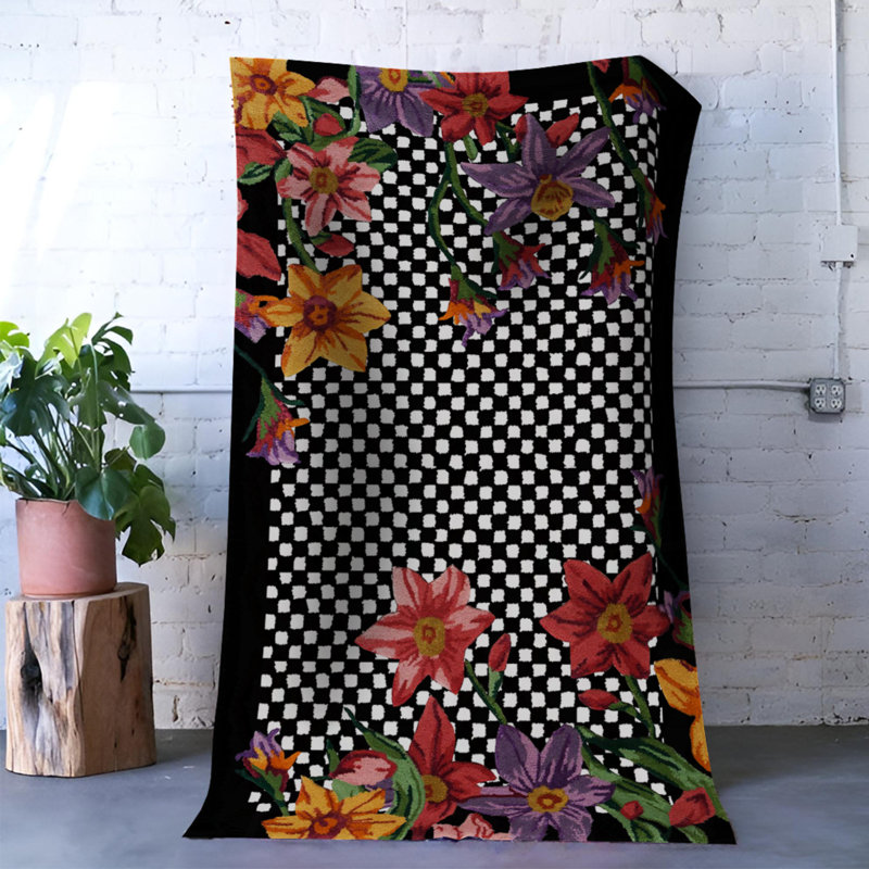 Tapis intérieur / extérieur Wedad, Tapis de couloir 3 pi 4 po x 8 pi 3 po