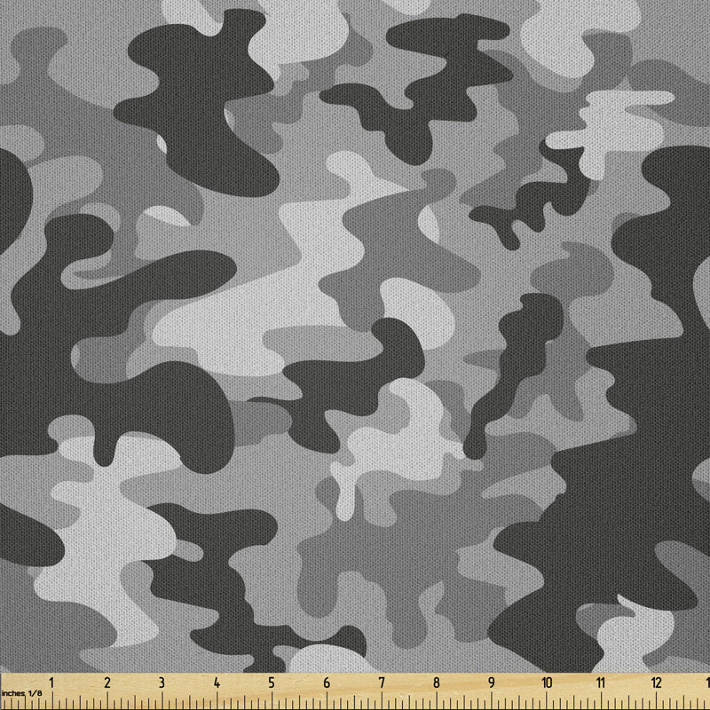 Daveon Stain in Gloomy Greyscale Tones Multi-Purpose Fabric