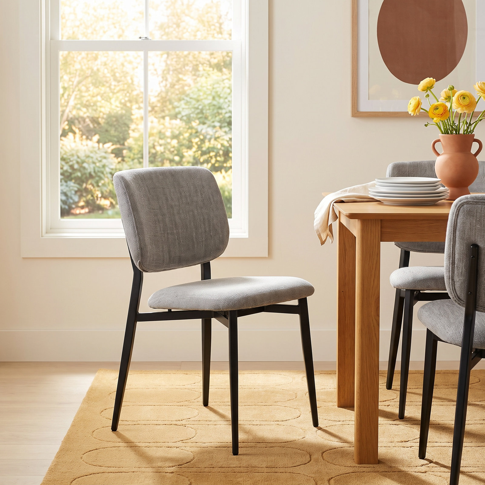 Inola Side Chair, Light Gray