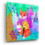 «Fox On The Go» par Michal Loren, art mural en verre acrylique, 12 po x 12 po-132496464