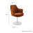 Lippa Performance Velvet Swivel Dining Armchair-105239672-105239675