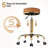 Adjustable Salon Stool Brown Gold