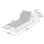 Chaise longue d'extérieur réglable à 5 niveaux 2 pièces-2097000796